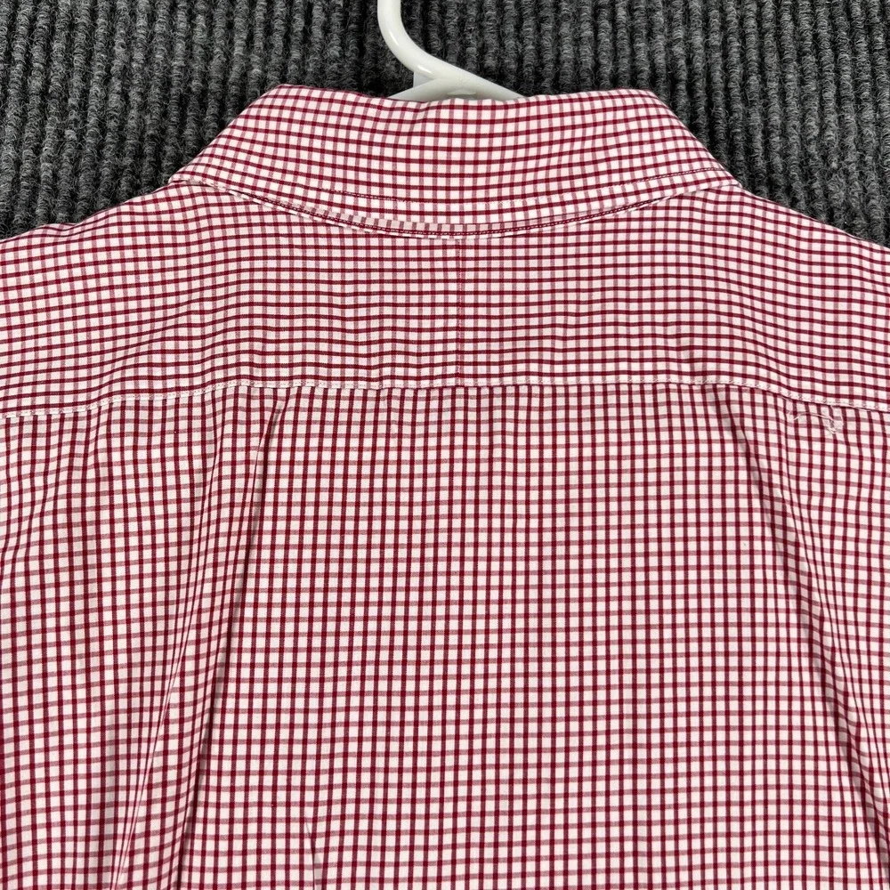Polo Ralph Lauren Shirt Mens 17.5 Red Check Long Sleeve Button Up Curham Classic